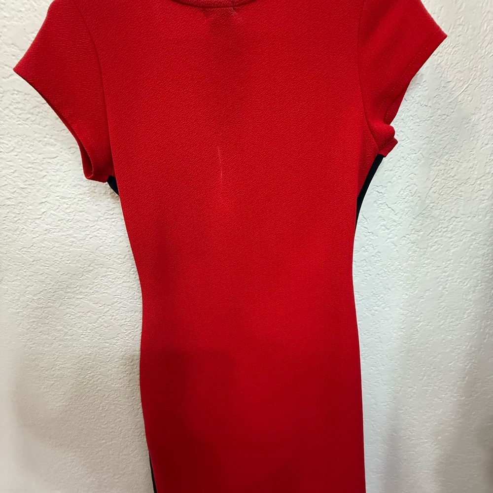 Red Short Sleeve Dress